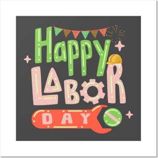 Happy Labor Day Posters and Art